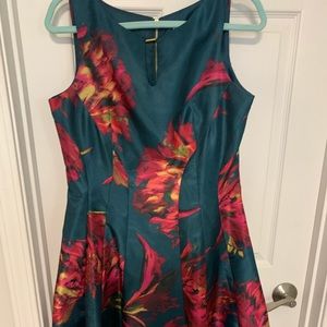 Multi-Color Flare Cocktail Dress